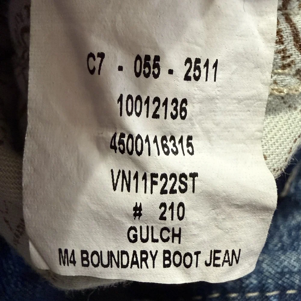 Ariat Denim Men's M4 Relaxed Bootcut Boundary Medium Wash Jeans 35X27(read)